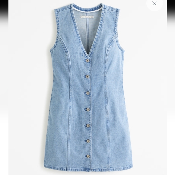 Abercrombie & Fitch Dresses & Skirts - NWT Abercrombie & Fitch Mara denim vest mini dress Size XS